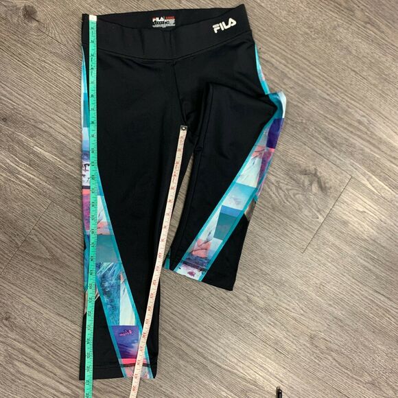 Fila Sport Running Capri Leggings Women's Size XS Mid Rise Stretch Crop Pull On - Picture 5 of 8